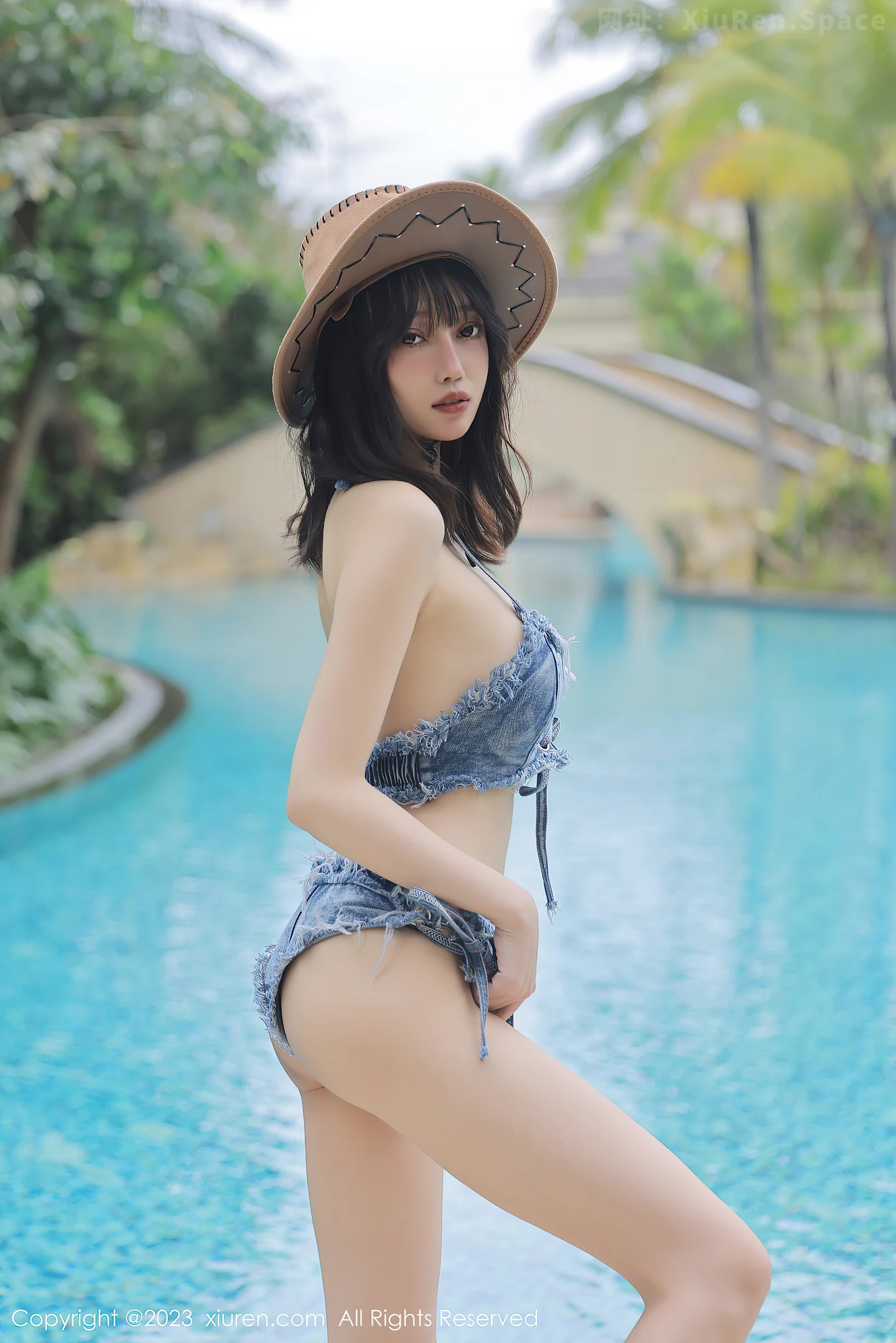 图片[5]-[XiuRen秀人网]2023.03.31 NO.6504 玥儿玥er 牛仔布料比基尼泳装性感私房写真集-秀人网官方网站